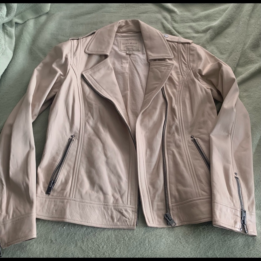 Lucky Brand Lamb Leather Jacket M.
